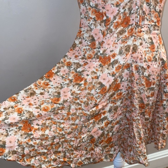 Wild Fable Floral Sundress - Rust & Pink Combo - Picture 3 of 13